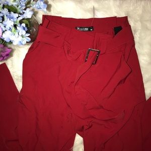 NY&C: Rustic Fire High Waist Pants w/ Belt